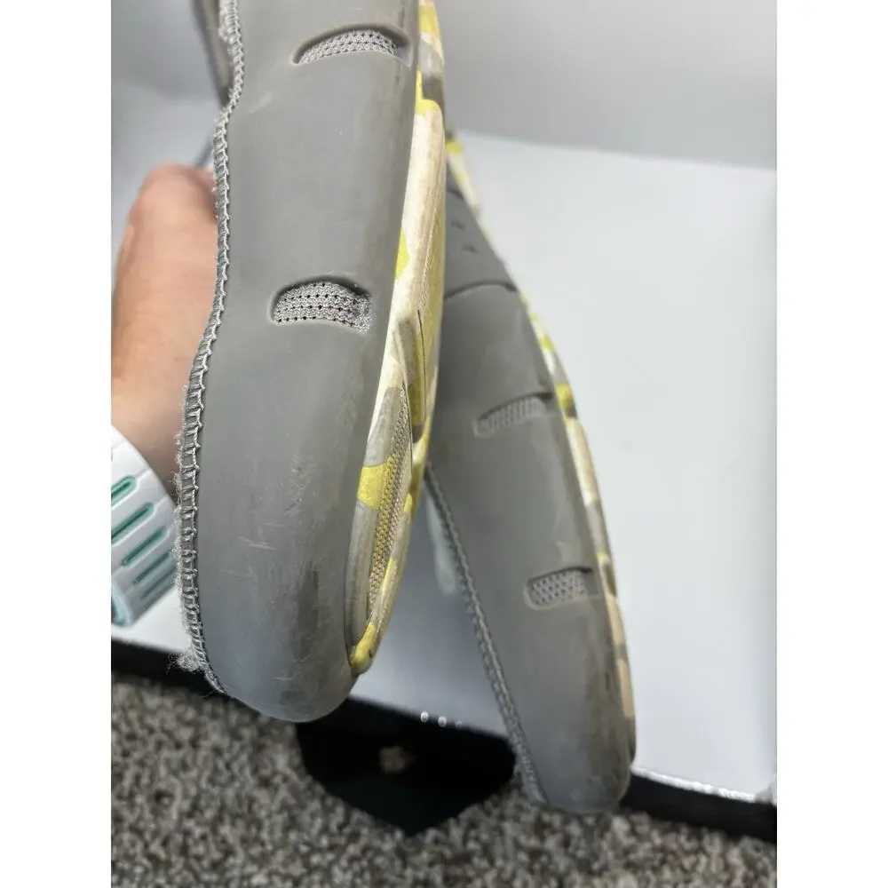 SWIMS Mens 11 Gray Breeze Lace Loafers Mesh Rubber Water Boat Shoes Preppy